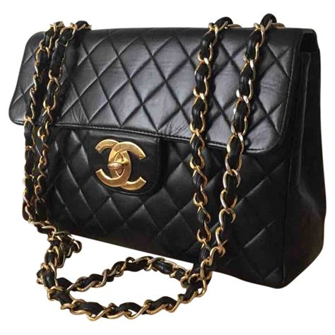 coco chanel black leather handbag|chanel bag catalogue.